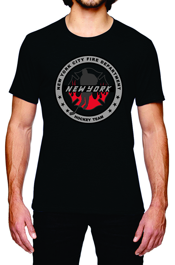 FDNY Hockey Flame Logo T-Shirt