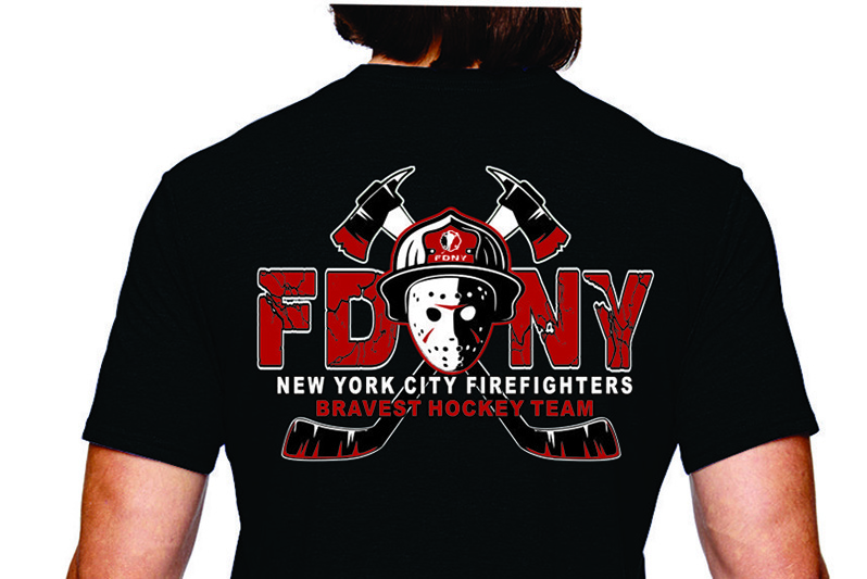 Men's FDNY Hockey Jason Mask T-Shirt