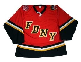 Red FDNY Bravest Hockey Jersey - BUY NOW