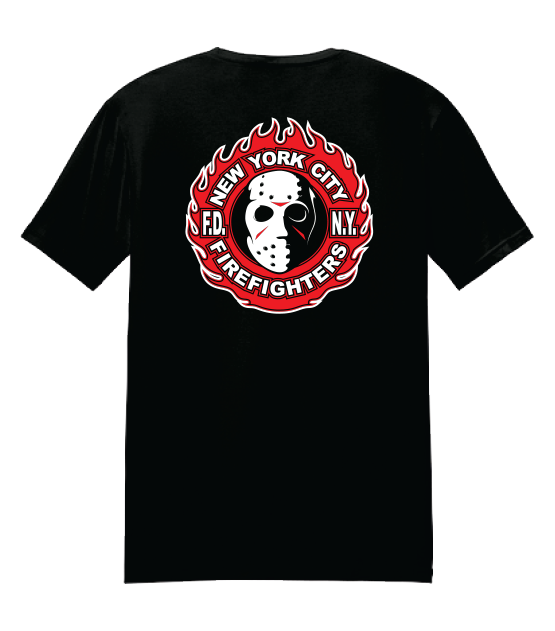 Black Goalie Mask Tri Blend T-shirtYM