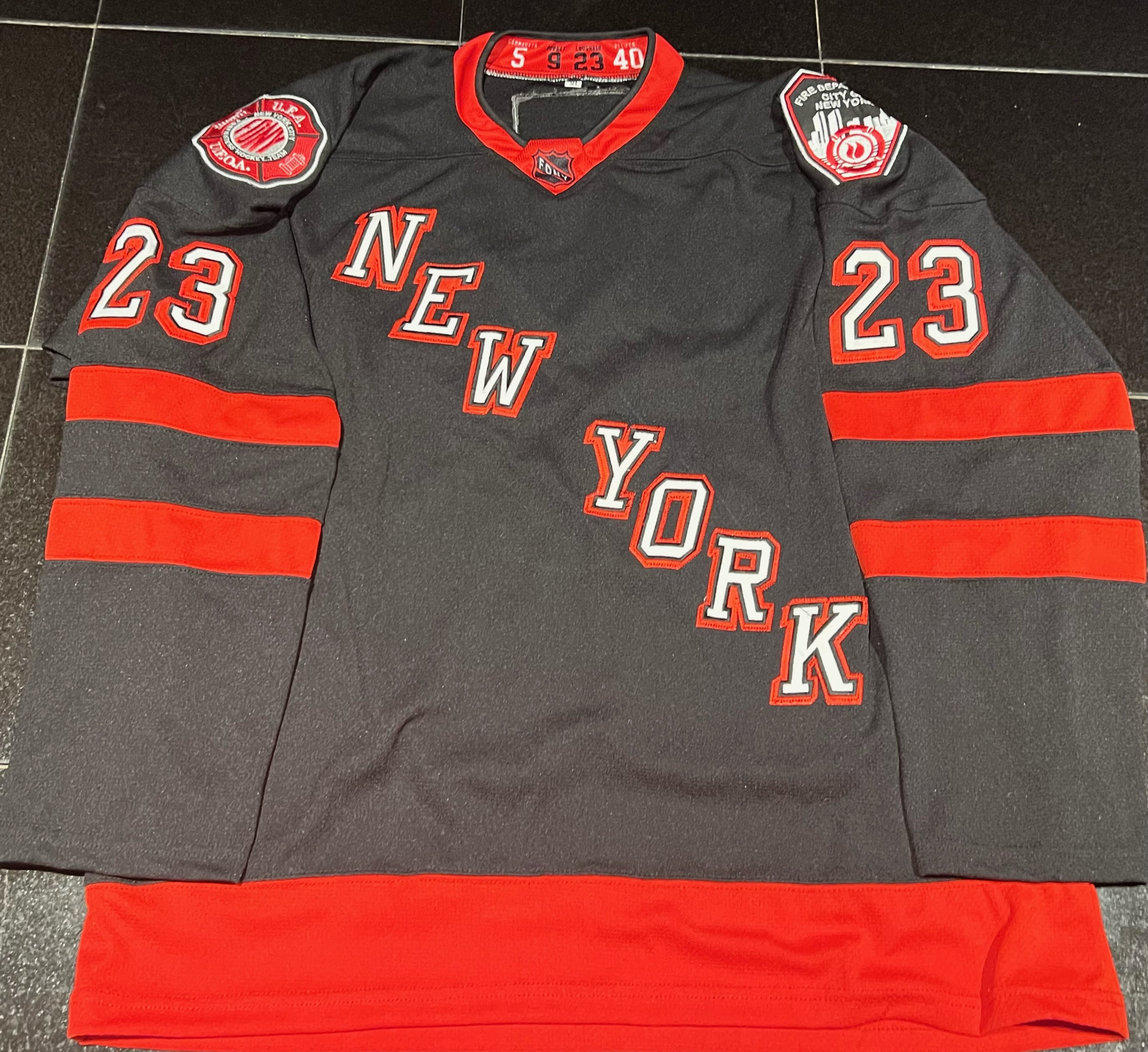 2023 FDNY Hockey Team Official Adult Jersey - #23