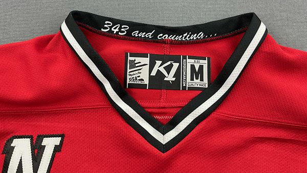 20th Anniversary of 9/11 Commemorative FDNY Hockey Team - Red Replica Hockey Jersey #20 On Back - Adult Sizes