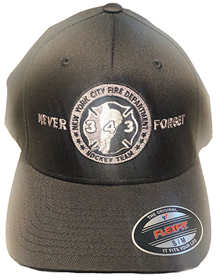 NEVER FORGET 343 Black Flex Fit Hat
