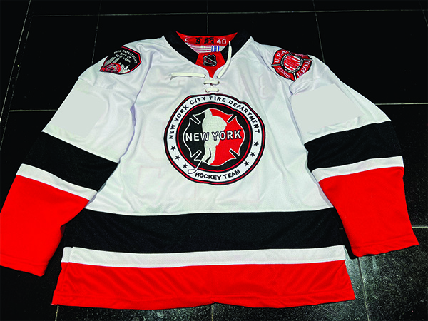 Jersey Ninja - FDNY Wordmark White Hockey Jersey