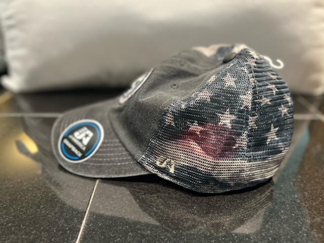 Gray Style Flag Snap Back Hat