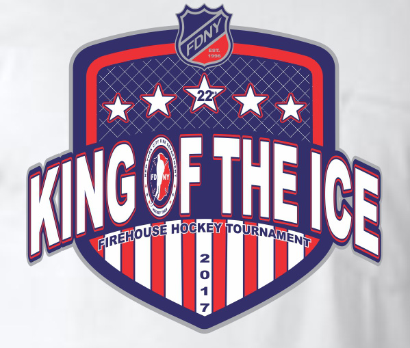 King of the Ice 2017 White Tri-blend T-shirt