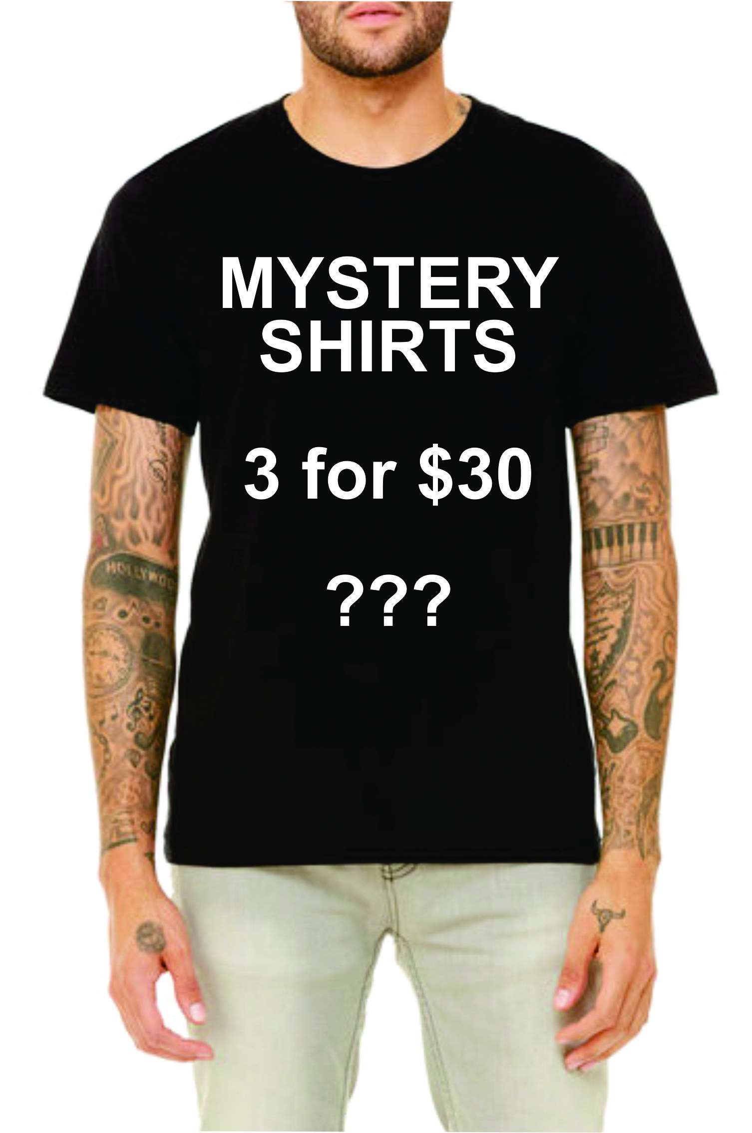 Three Mystery Shirts for $30