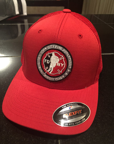 Hockey RED Flexfit Trucker Hat