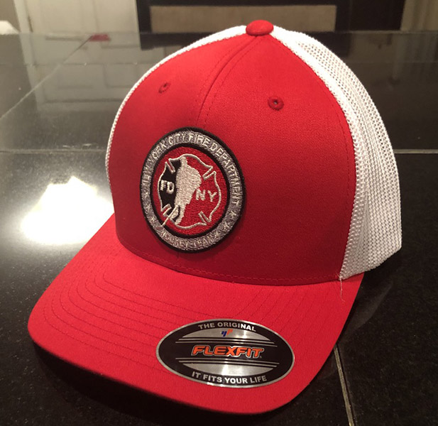 Hockey RED/WHITE Flexfit Trucker Hat