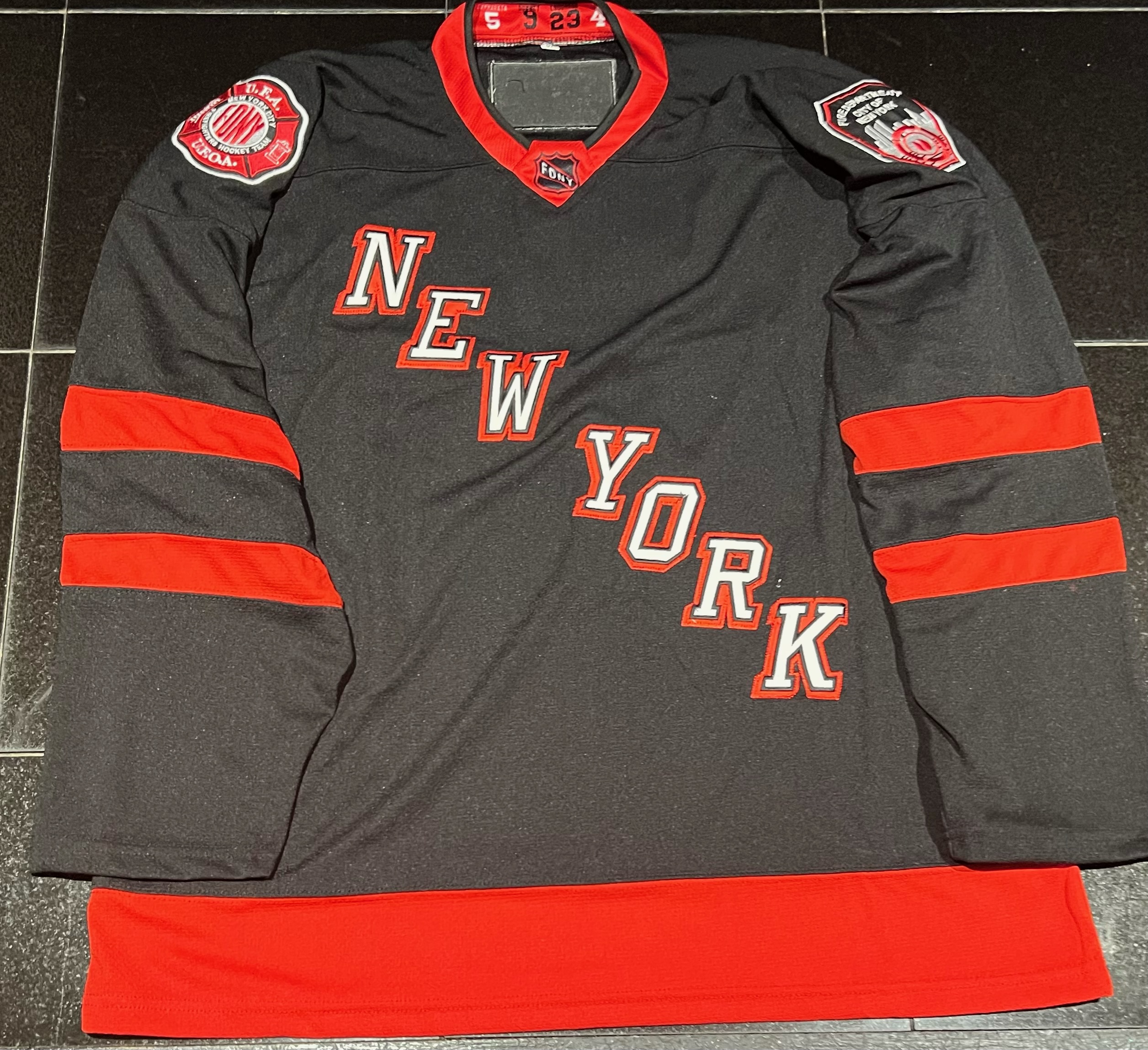 2023 FDNY Hockey Team Official Youth Jersey - No Number